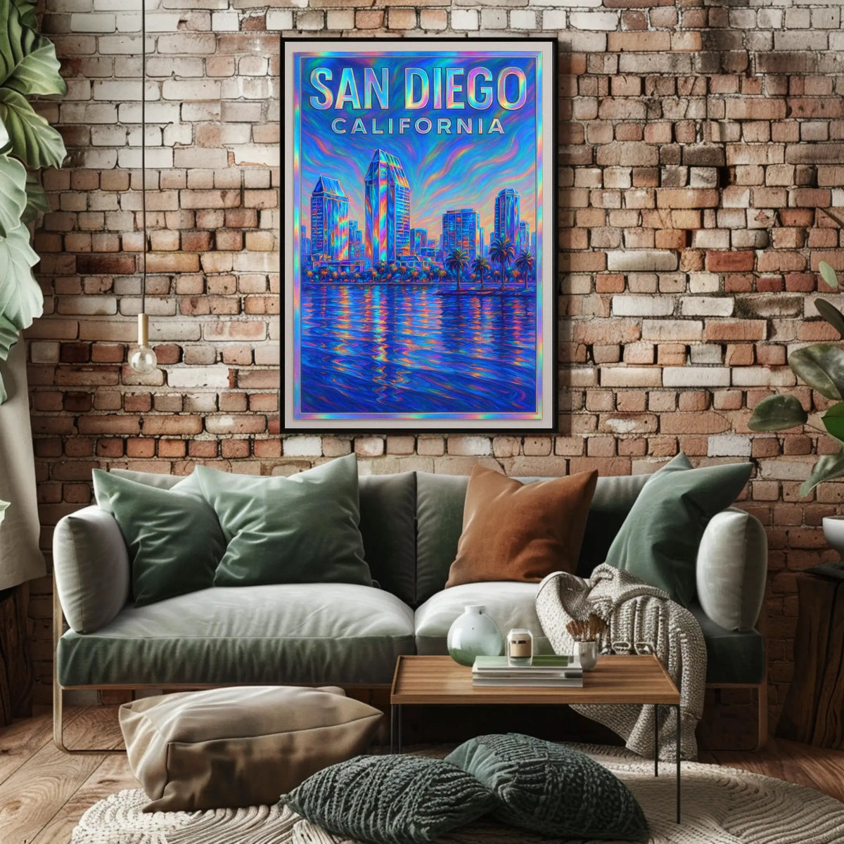 San Diego Skyline Poster