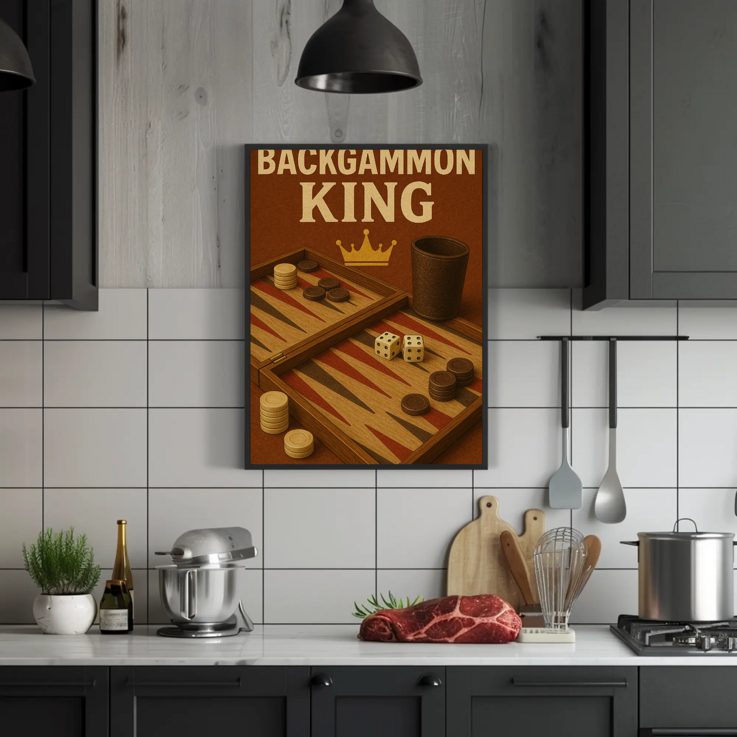 Vintage Poster Backgammon King