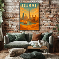 Dubai Poster Fusion Tradition And Modernity For Home Decor