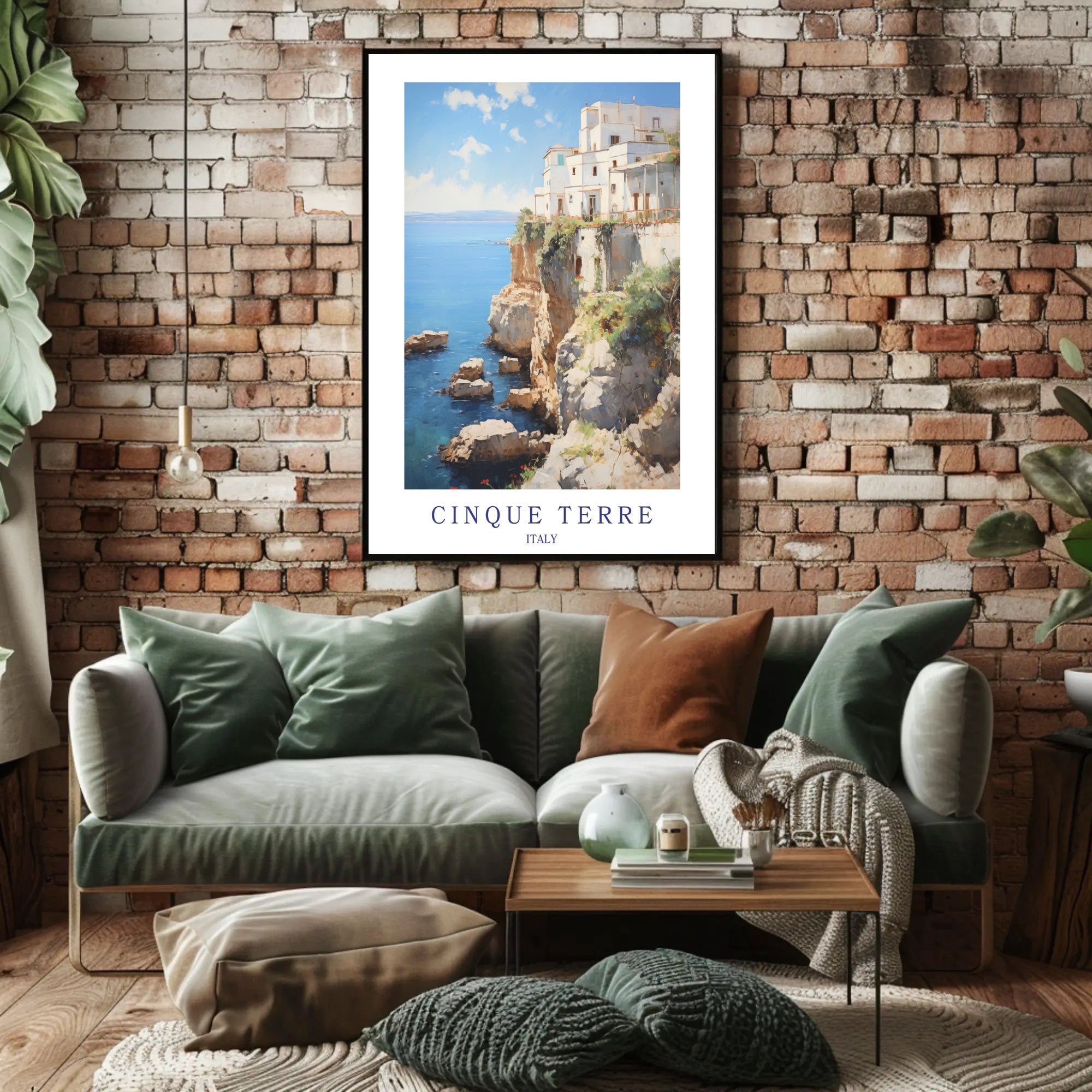 Cinque Terre Coastal Serenity Travel Poster PosterGoat