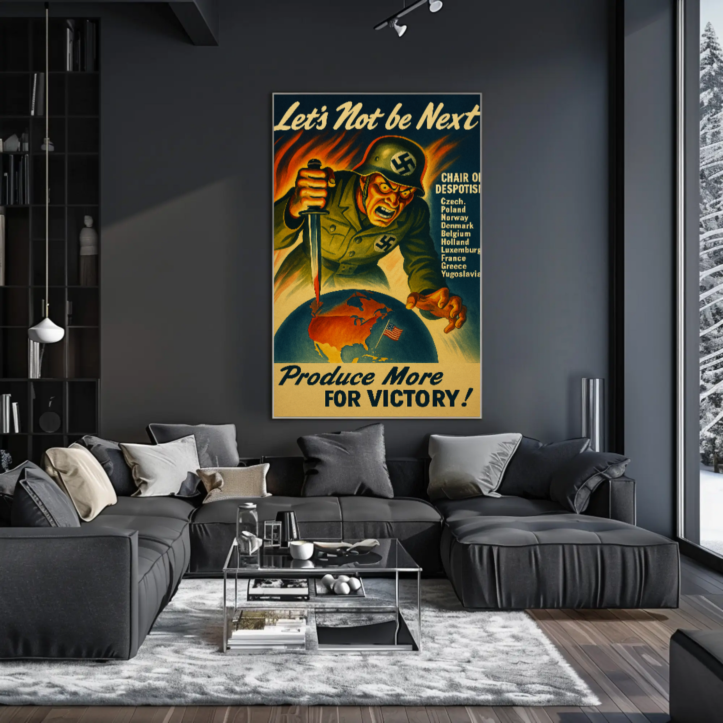 Let's Not Be Next WWII Propaganda Poster