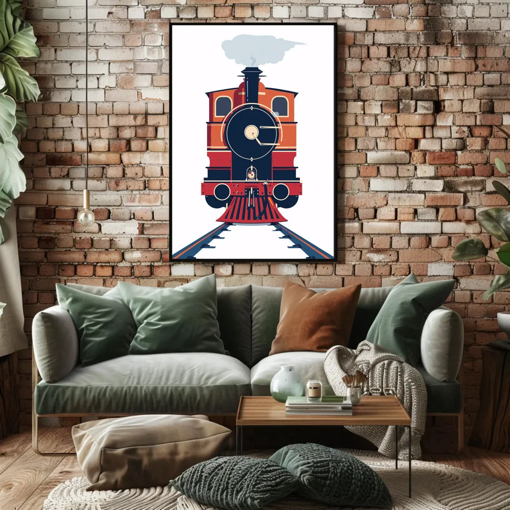 Vintage Adventure Travel Scene Poster