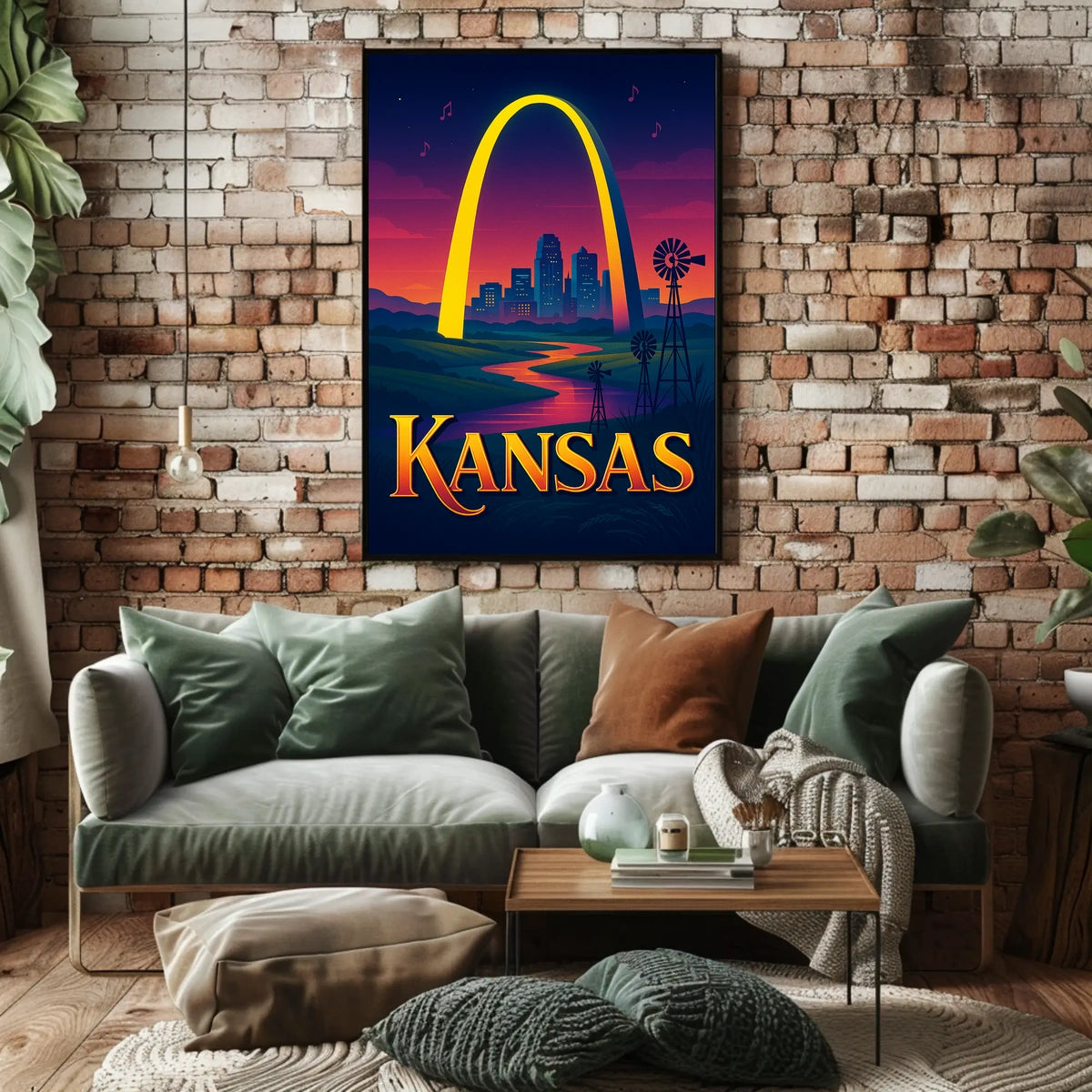 Kansas A Vibrant Tribute Poster