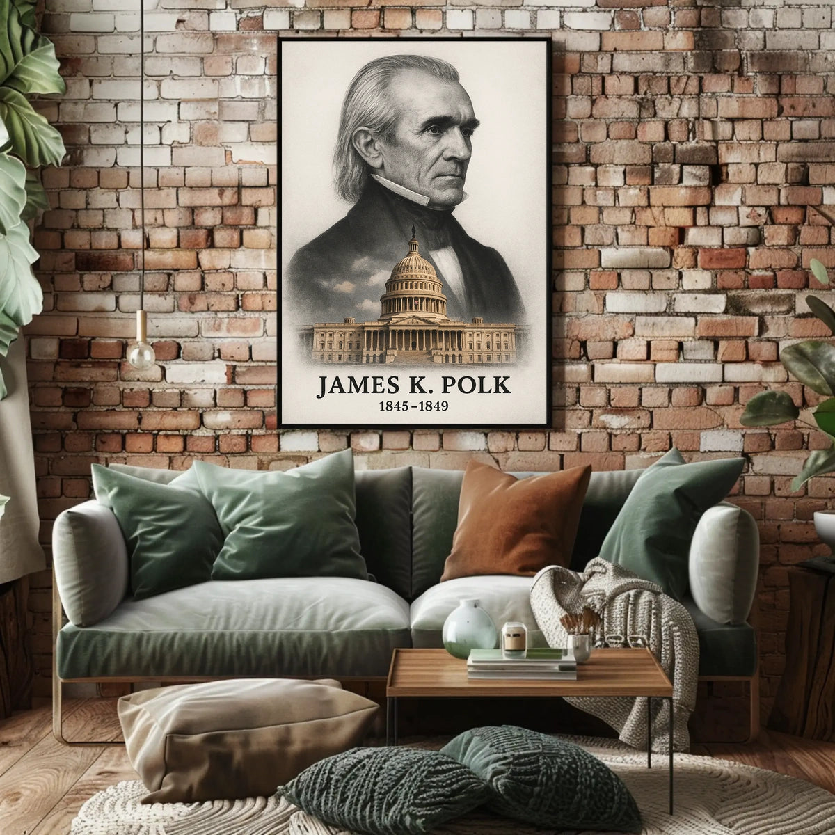 James K. Polk 11th President of the United States Reflections Poster