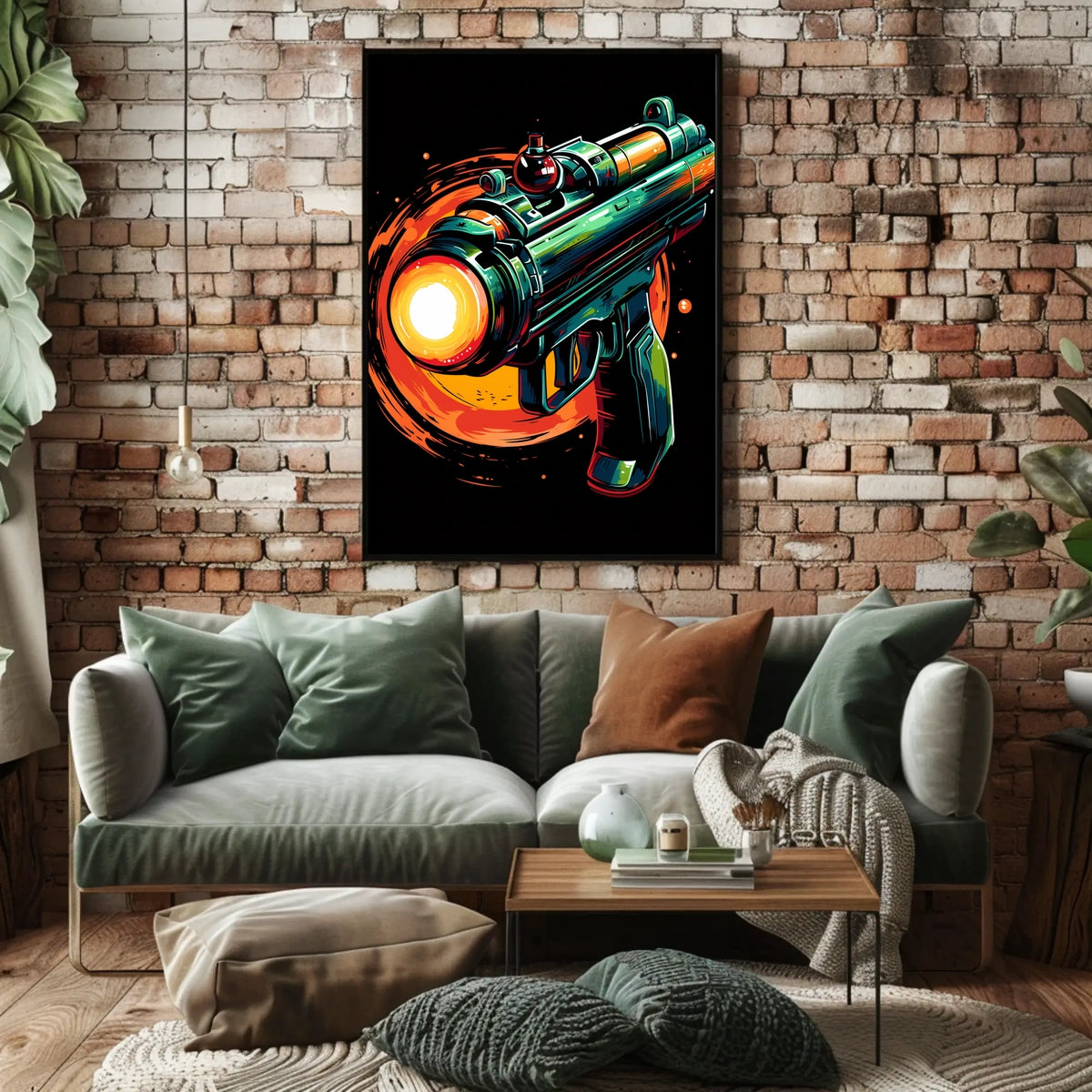 Futuristic Blaster Art Poster