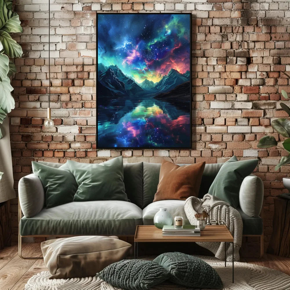 Cosmic Dreamscape: Surreal Starry Sky Art Poster