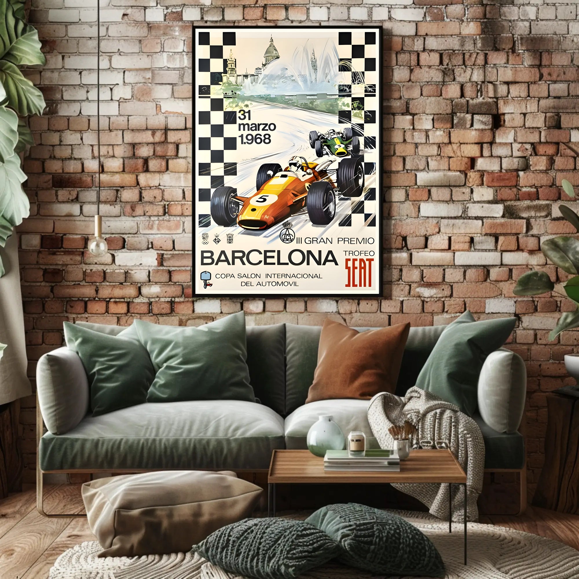 Barcelona Trofeo SEAT 1968 Poster