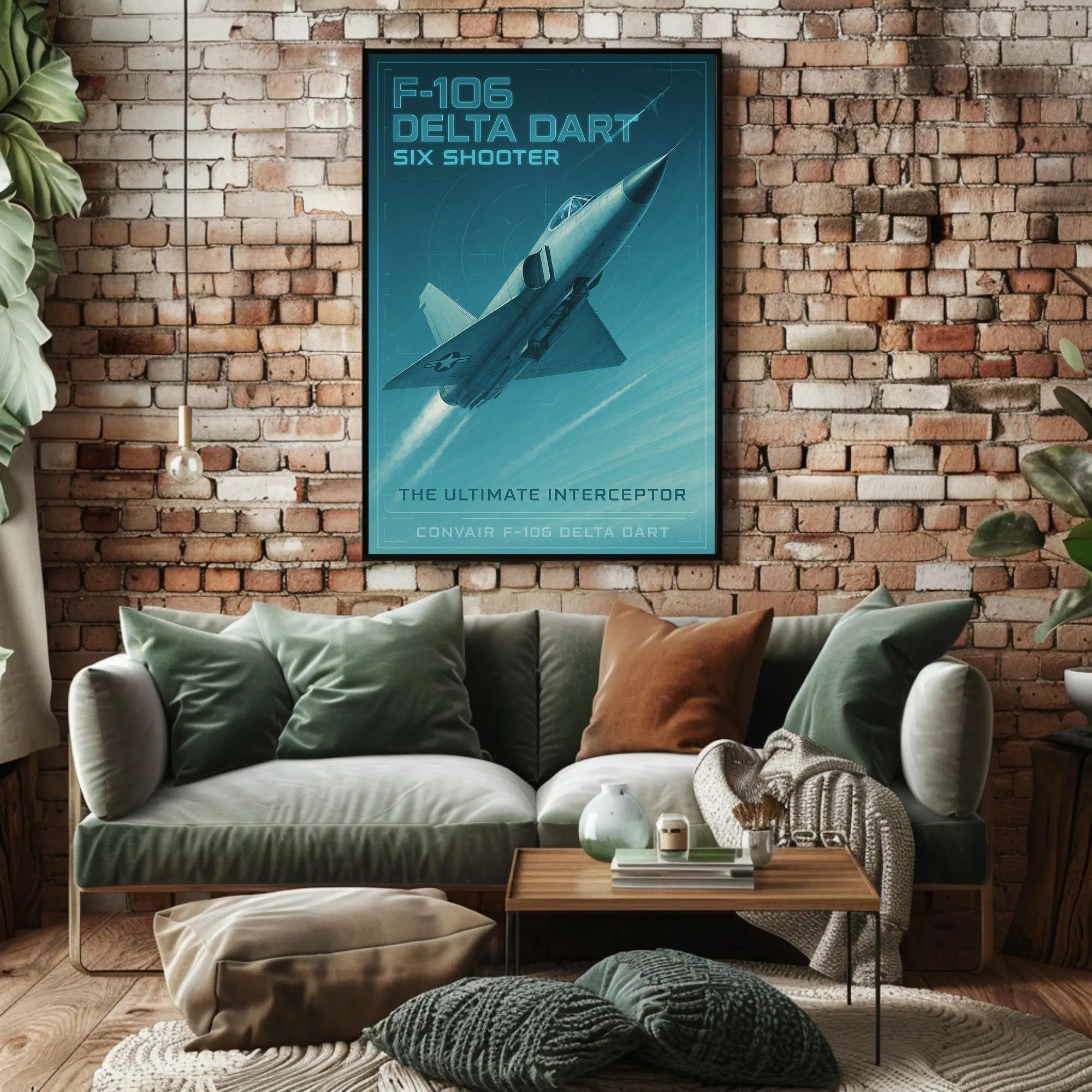 F-106 Delta Dart Flight Art Poster