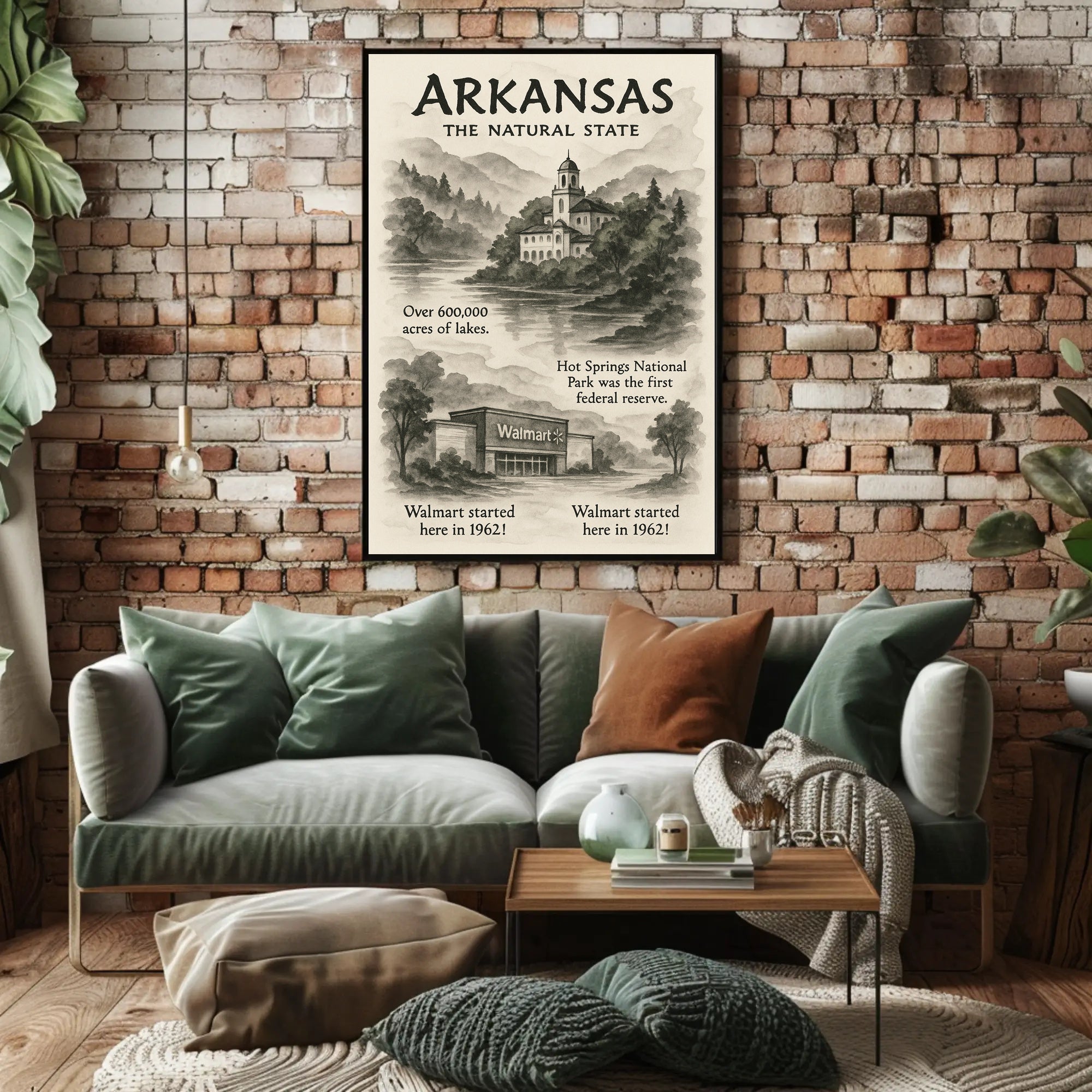 Arkansas The Natural State Poster