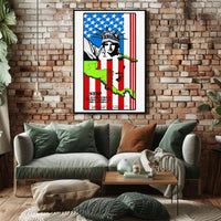 Stop U.S. Intervention Poster PosterGoat