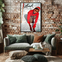 Vintage Skiing Adventure in Bernese Oberland Travel Poster PosterGoat