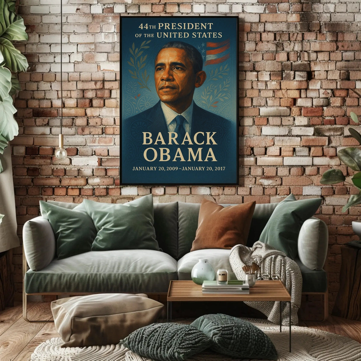 Obama Inspirational Leadership Historical Presidential Poster