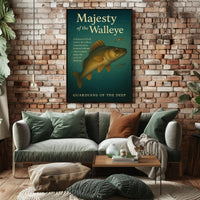 Guardians of the Deep Walleye Animal Poster