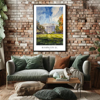 The White House in Washington D.C Poster PosterGoat