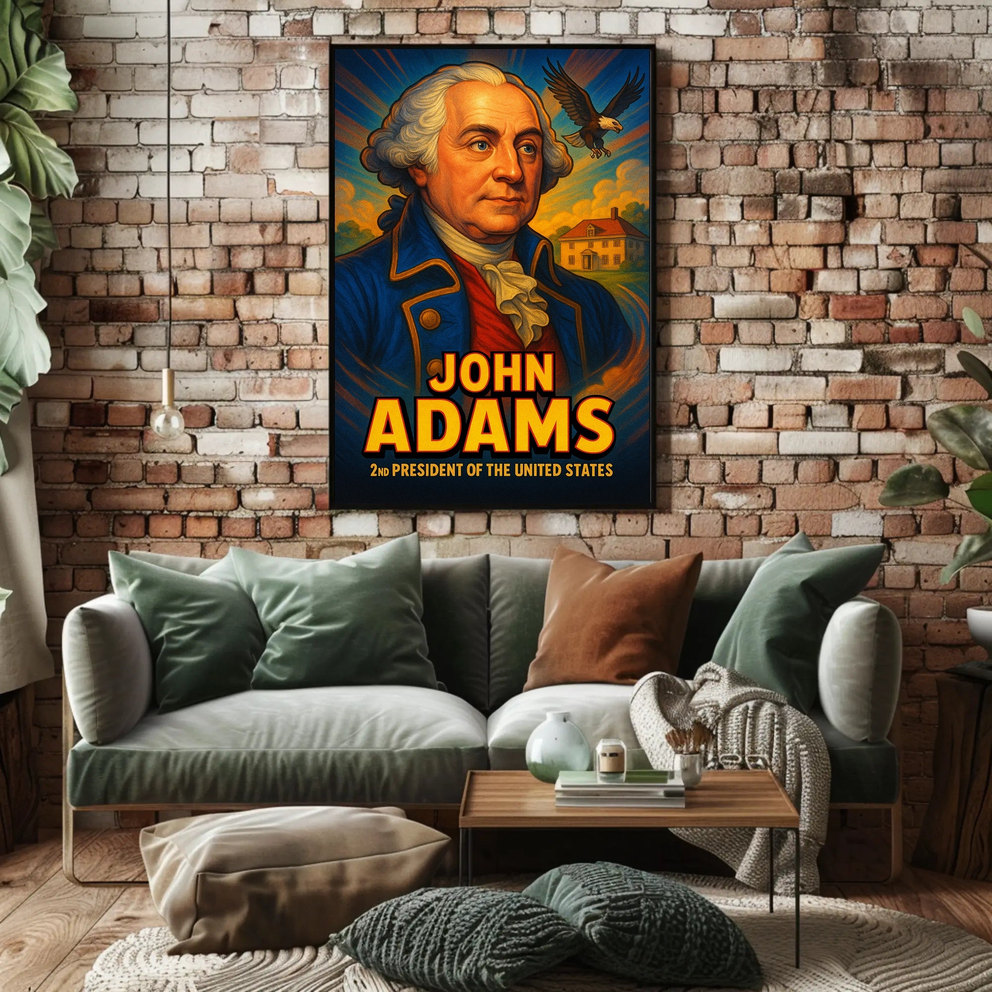 2nd President American Heritage Historical or Presidential Poster PosterGoat