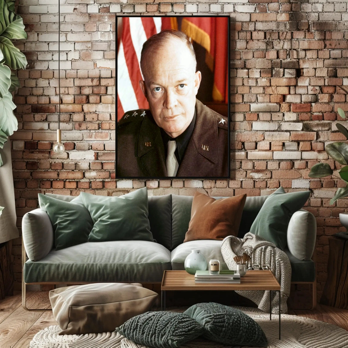 Wartime General Eisenhower Portrait Poster