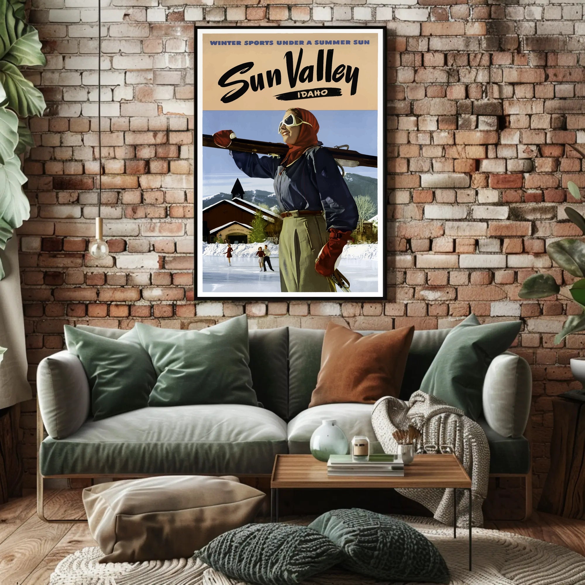 Winter Sports Under a Summer Sun Poster PosterGoat