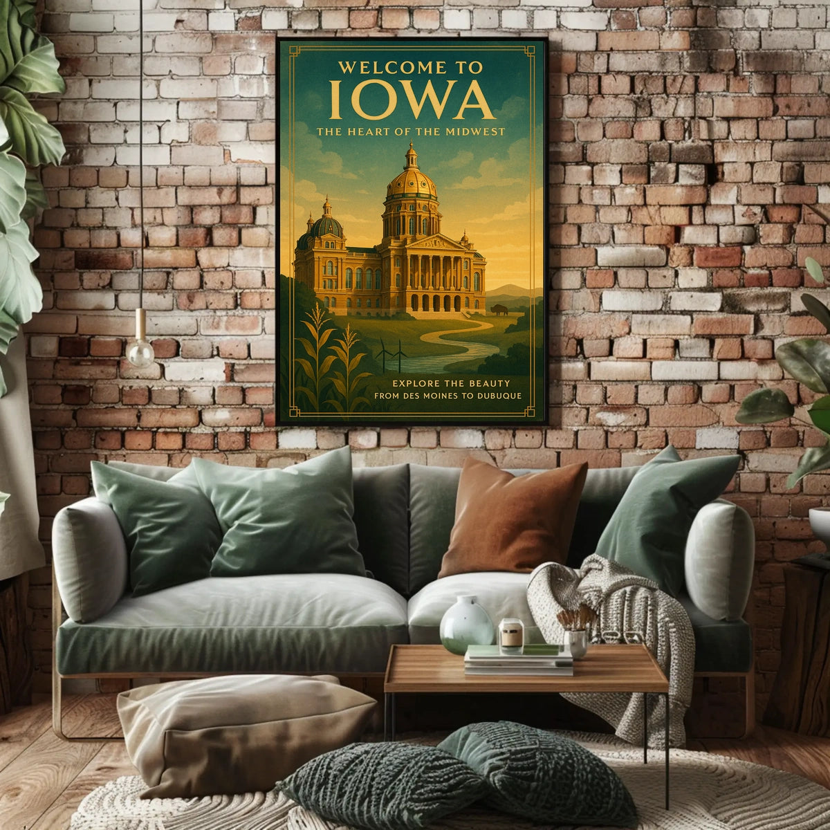 Welcome to Iowa The Heart of the Midwest Poster