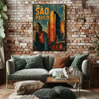 São Paulo Cityscape Poster