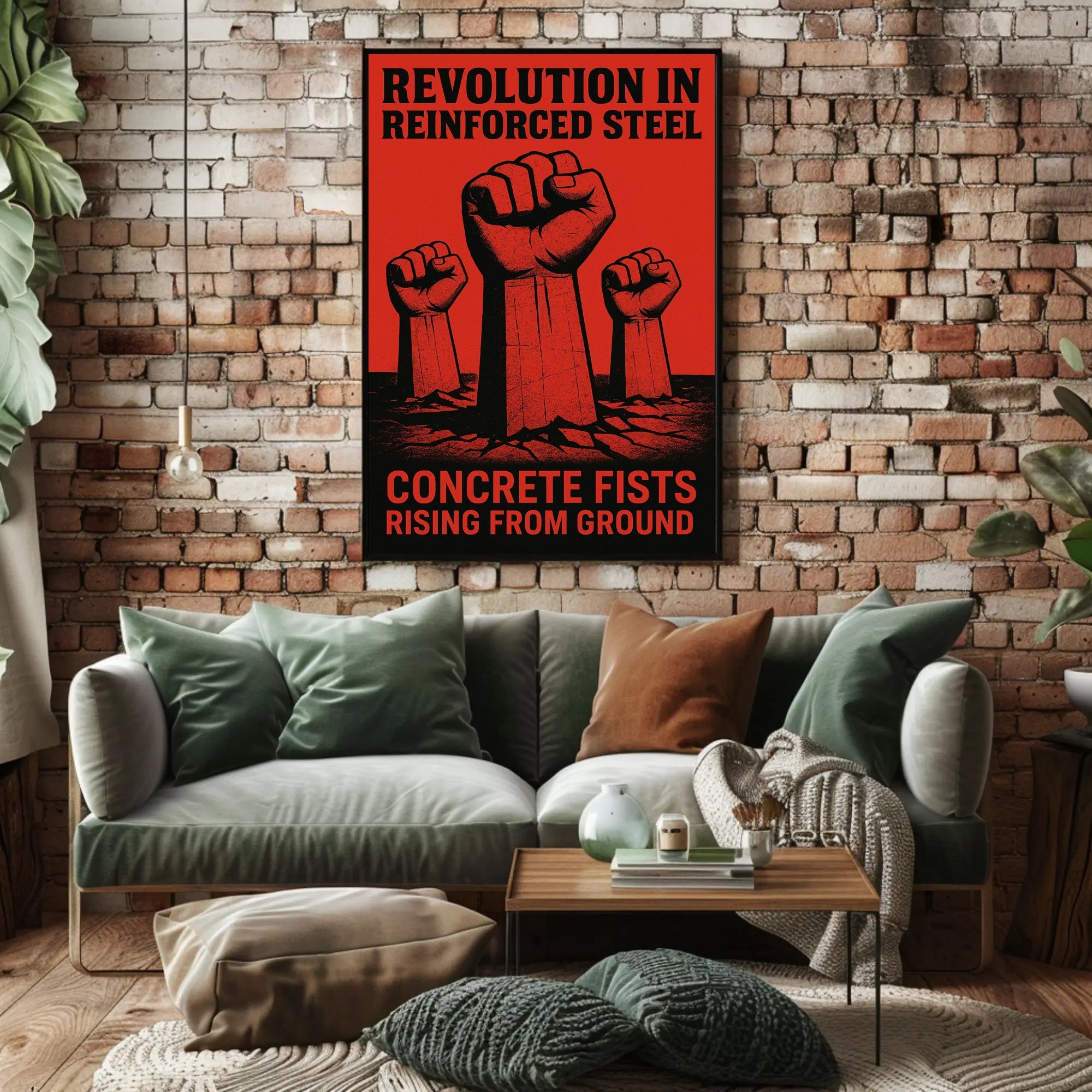 Revolution in Reinforced Steel: Political or Propaganda Poster