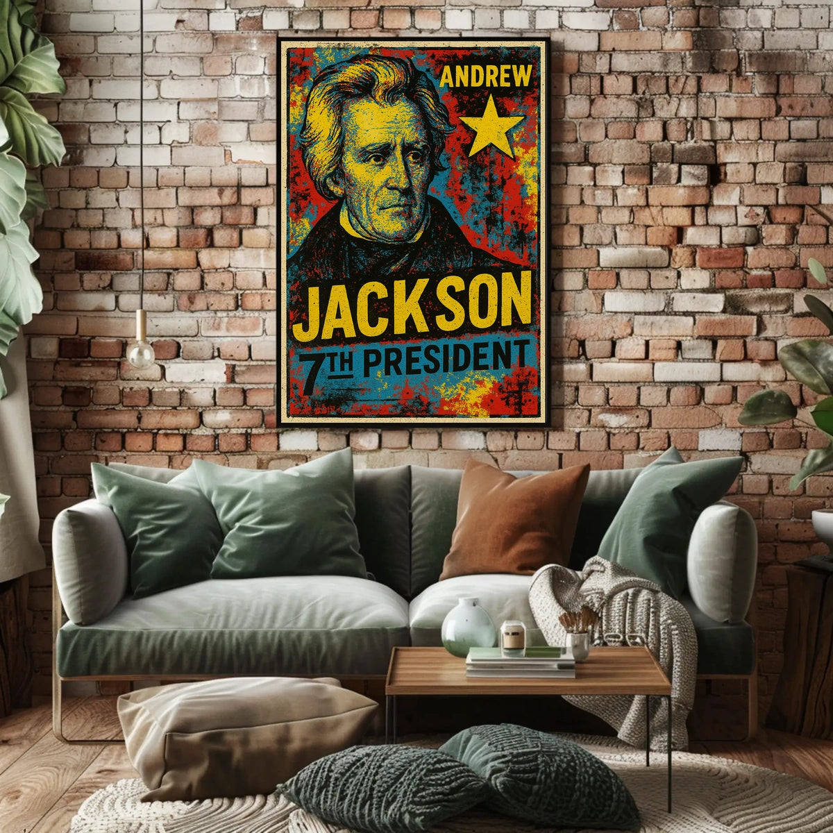 Andrew Jackson 7th President of the United States Graffiti Pop Art Poster