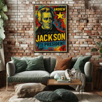 Andrew Jackson 7th President of the United States Graffiti Pop Art Poster