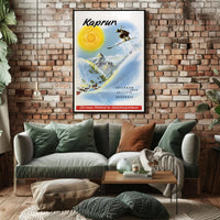 Kaprun Ski Destination Vintage Travel Poster PosterGoat