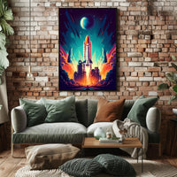 Cosmic Launch Poster