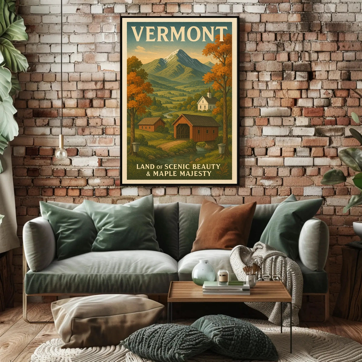 Vermont Land of Scenic Beauty Poster