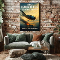 Douglas SBD Dauntless The Dive Bomber Poster PosterGoat