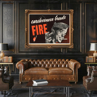 Carelessness Breeds Fire Poster PosterGoat