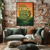 Georgia Heart Of The South Poster