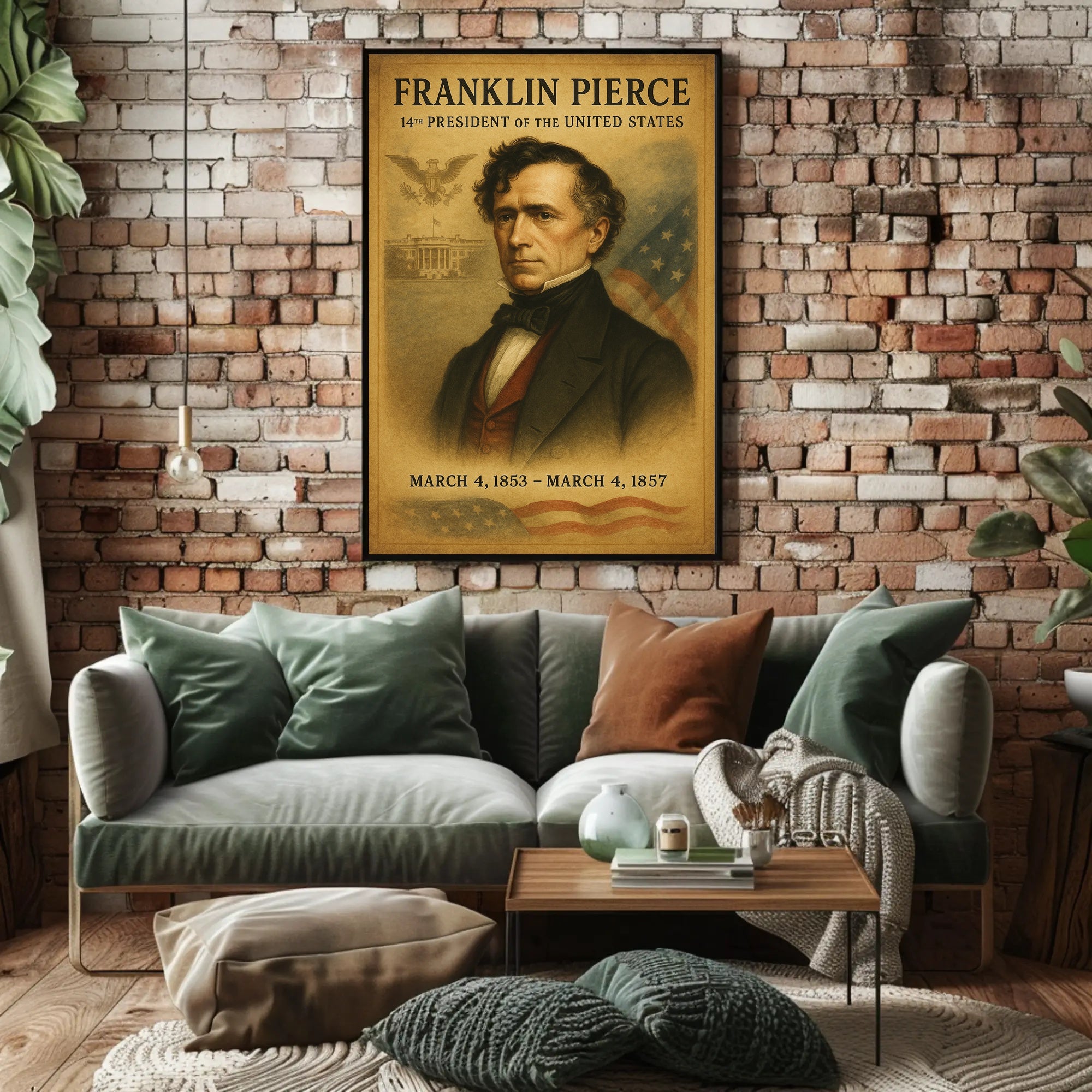 Franklin Pierce 14Th President Poster