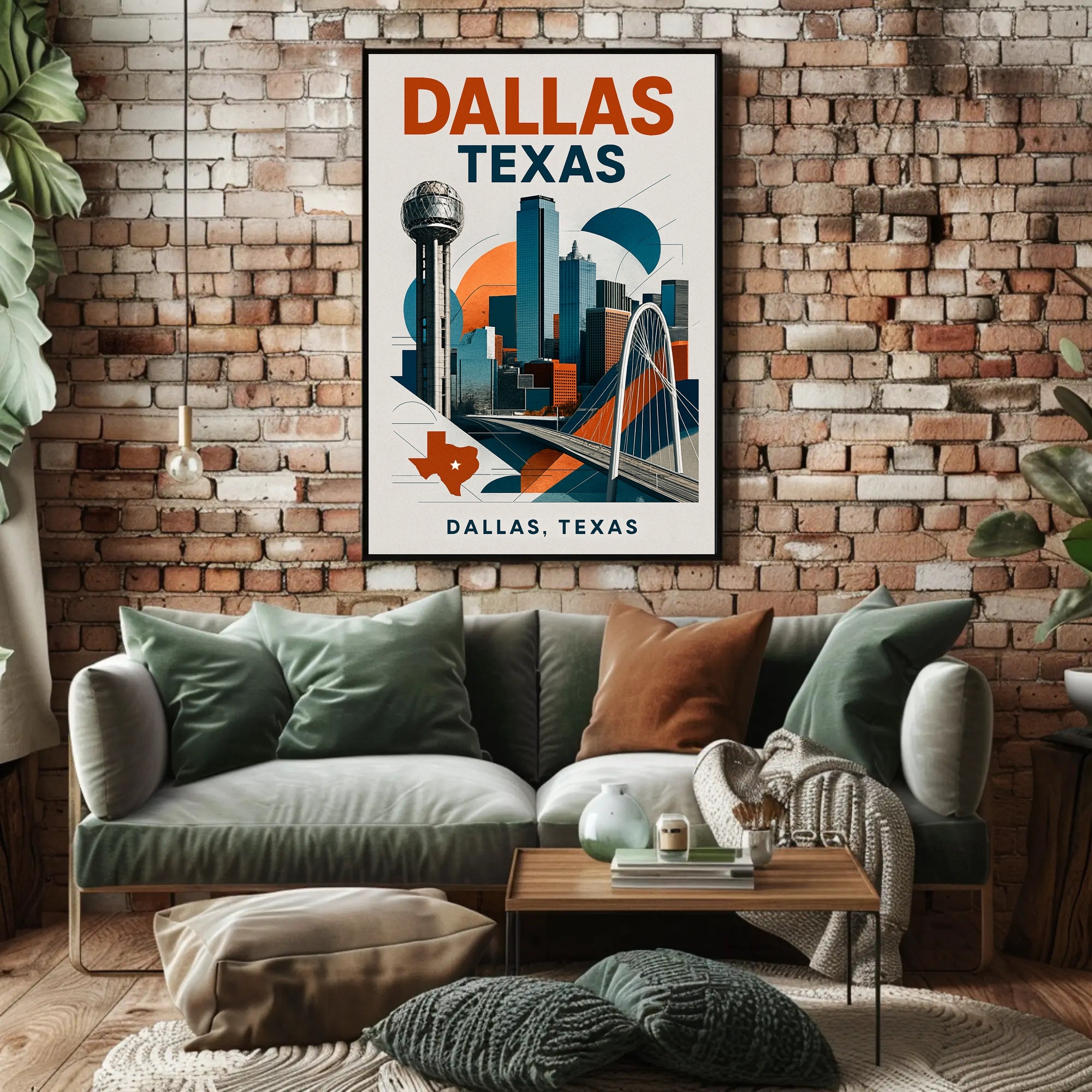 Dallas, Texas A Modern Skyline Poster