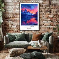 Patagonia Nightscape Travel Poster