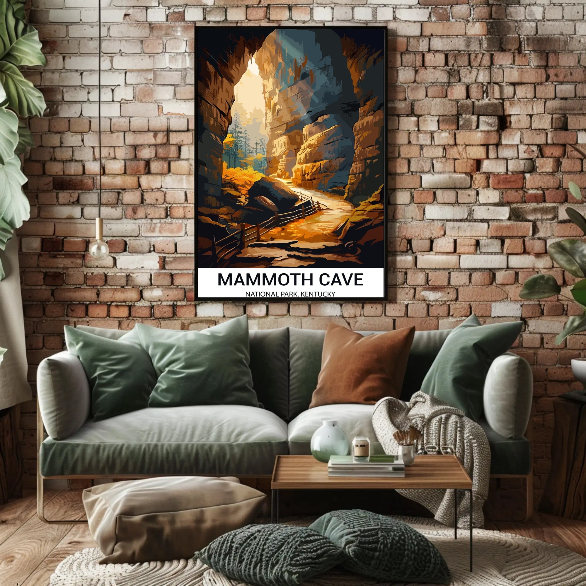 Mammoth Cave Vintage National Park Adventure Poster