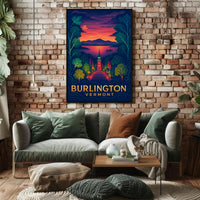 Burlington Vermont at Sunset Poster