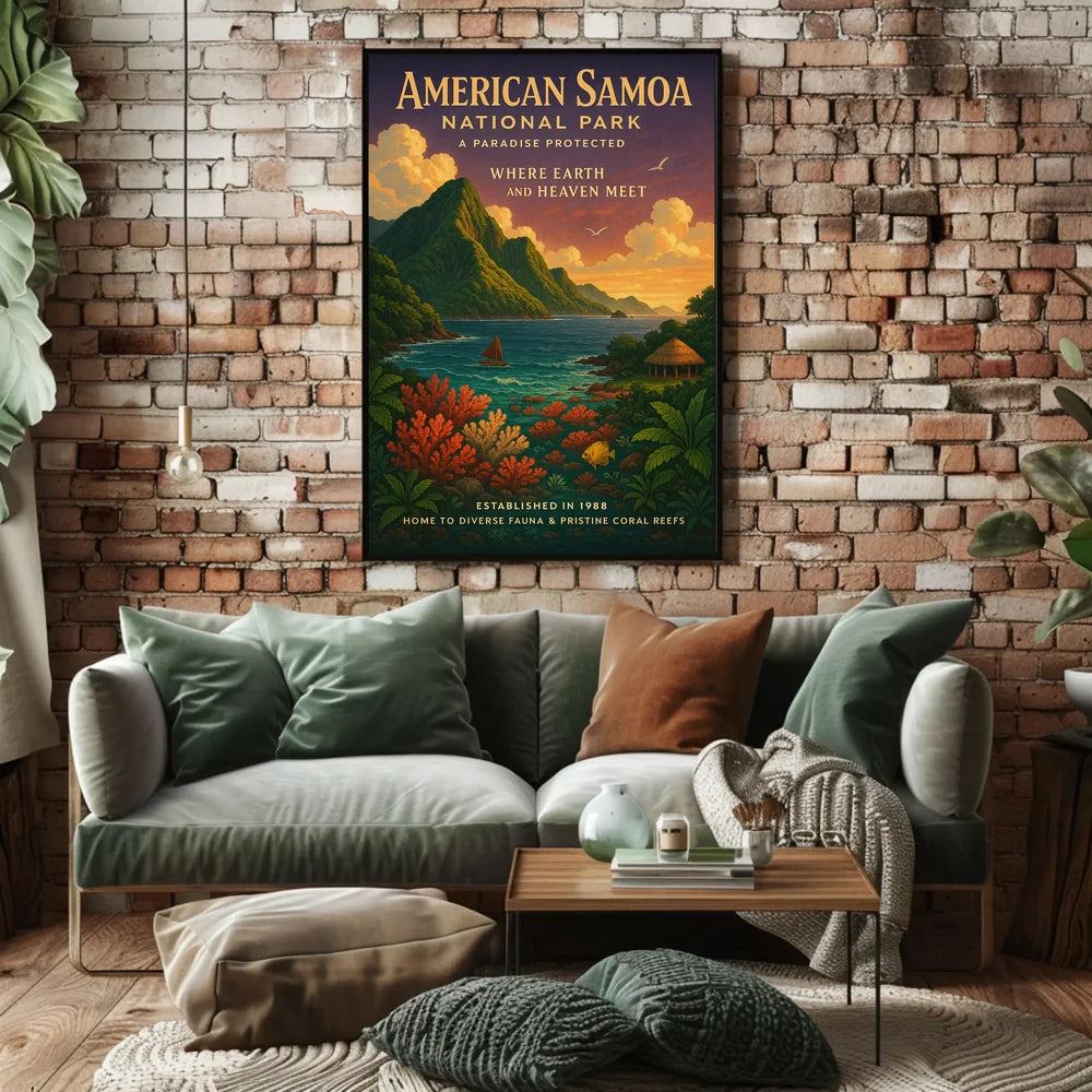 National Park of American Samoa Conservation Poster
