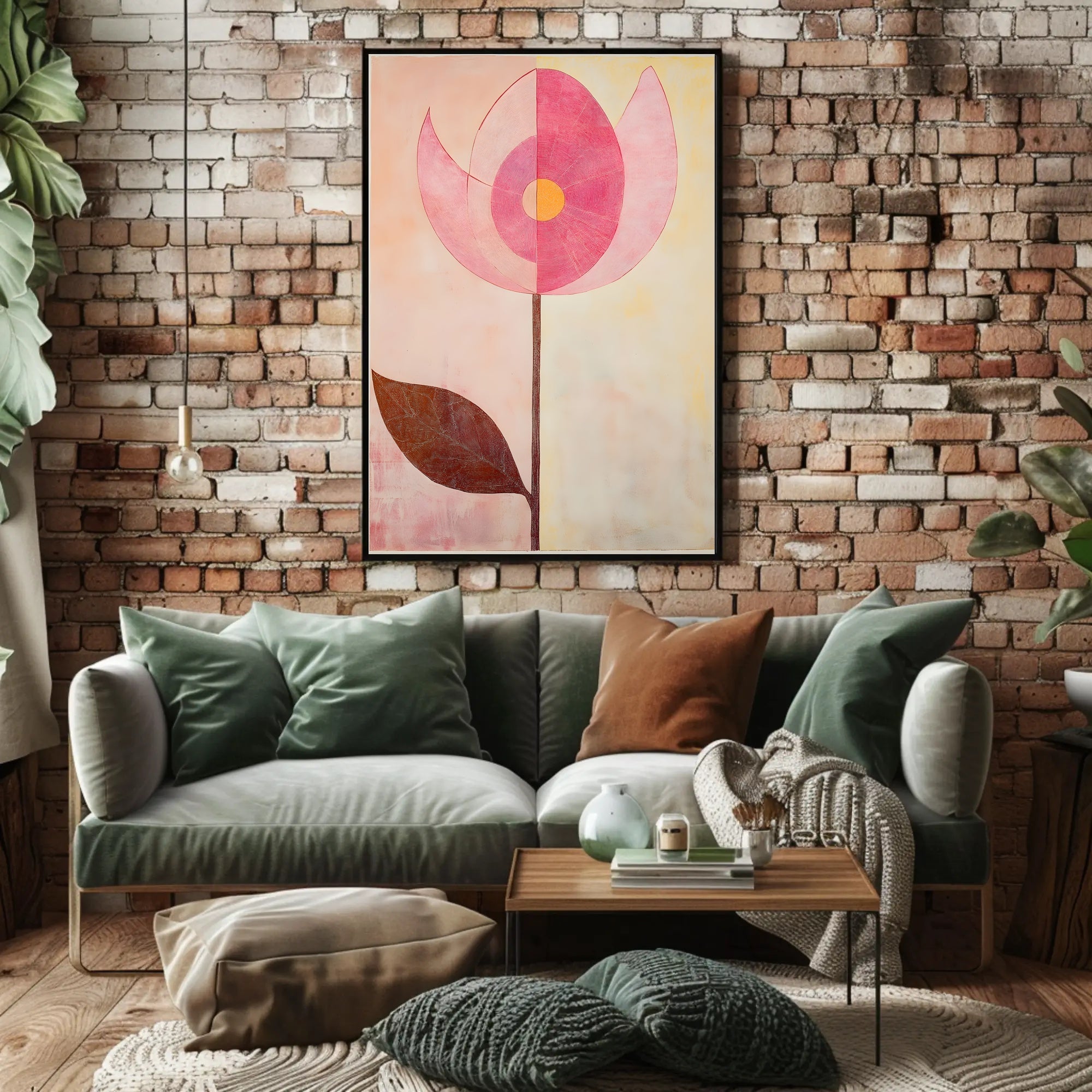 Abstract Floral Poster Modern Botanical Wall Art
