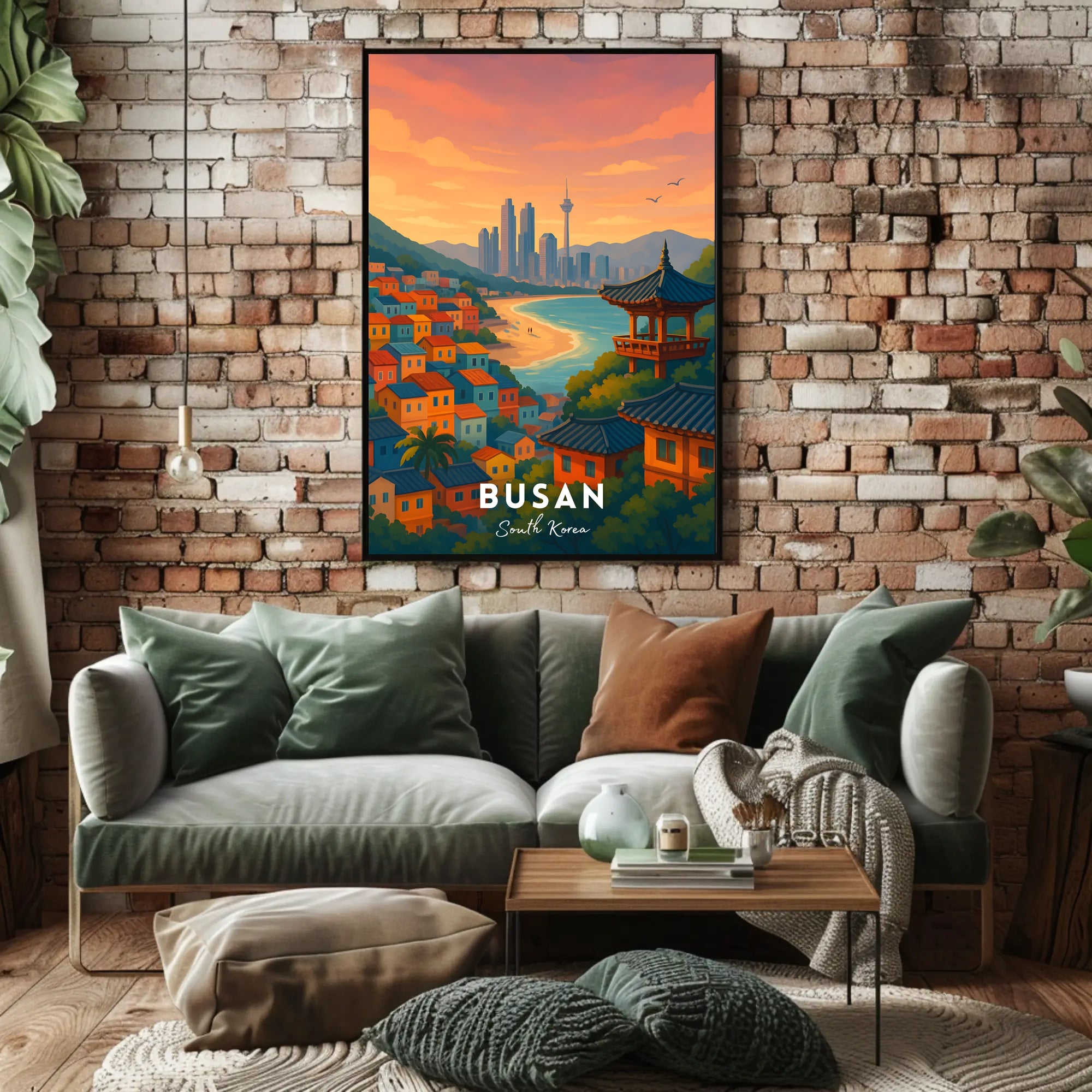 Busan Scenic View Travel Poster