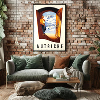 Skiing in Austria Poster PosterGoat