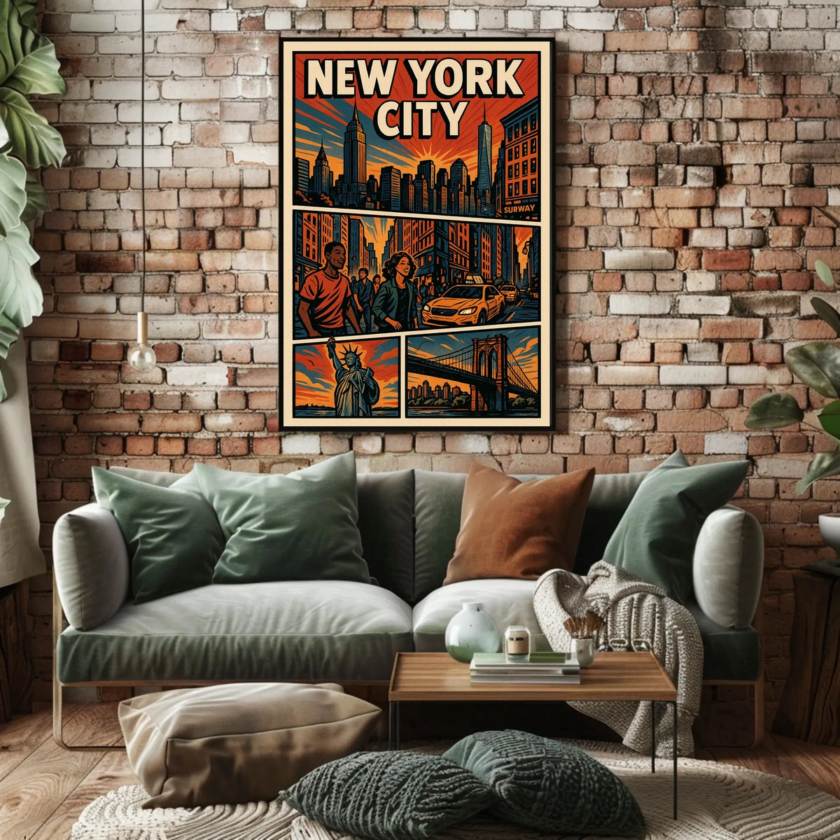 Vibrant New York City Poster