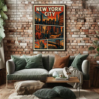 Vibrant New York City Poster