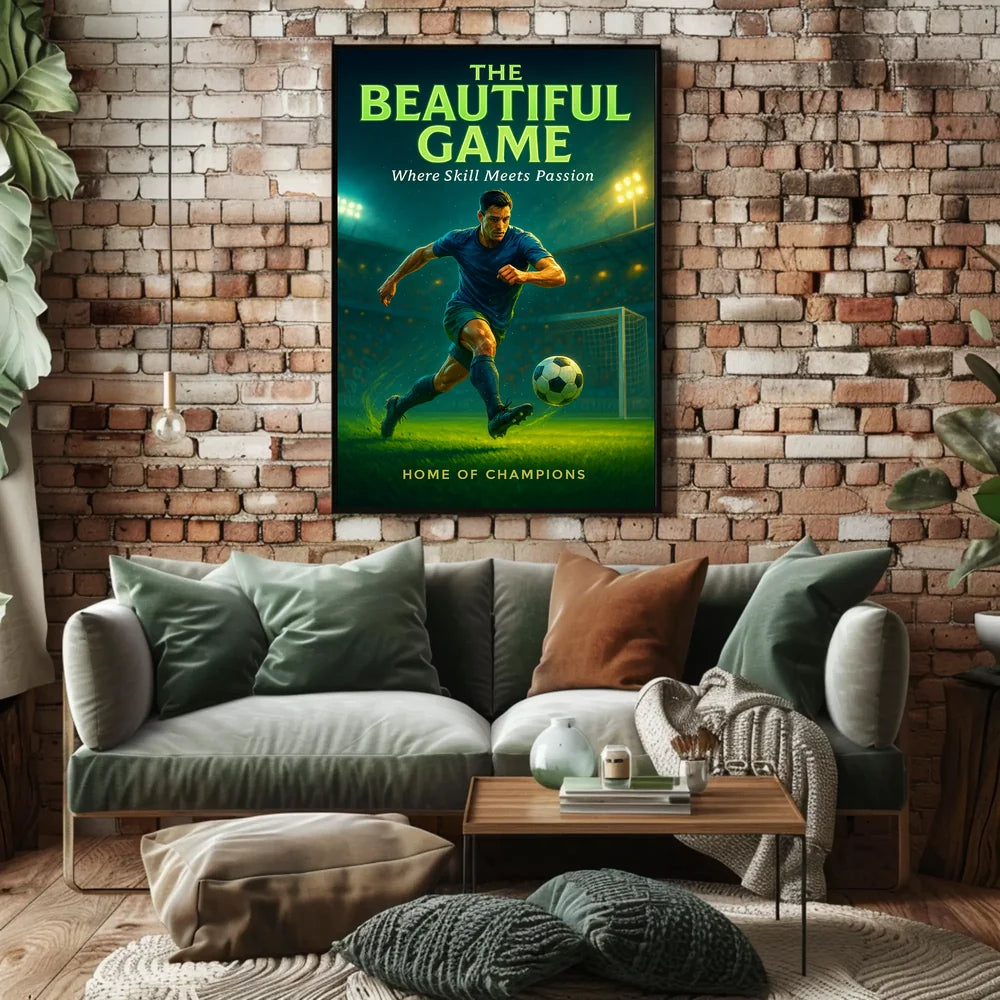The Beautiful Game Soccer Sports Poster PosterGoat