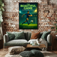 The Beautiful Game Soccer Sports Poster PosterGoat