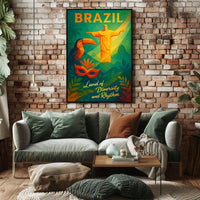 Brazil Land Of Diversity And Rhythm Poster