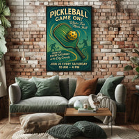 Pickleball Game On Poster