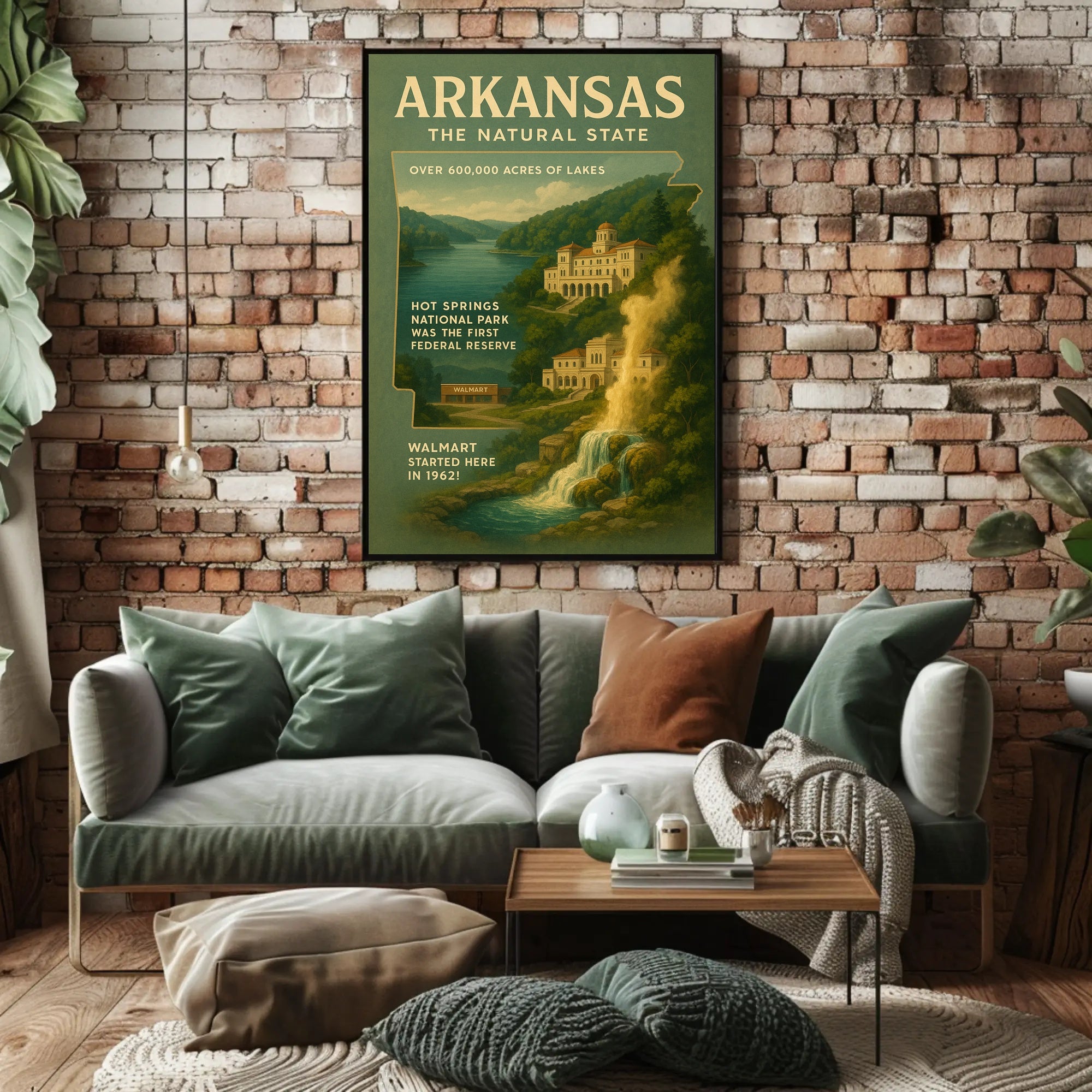 Arkansas The Natural State Poster