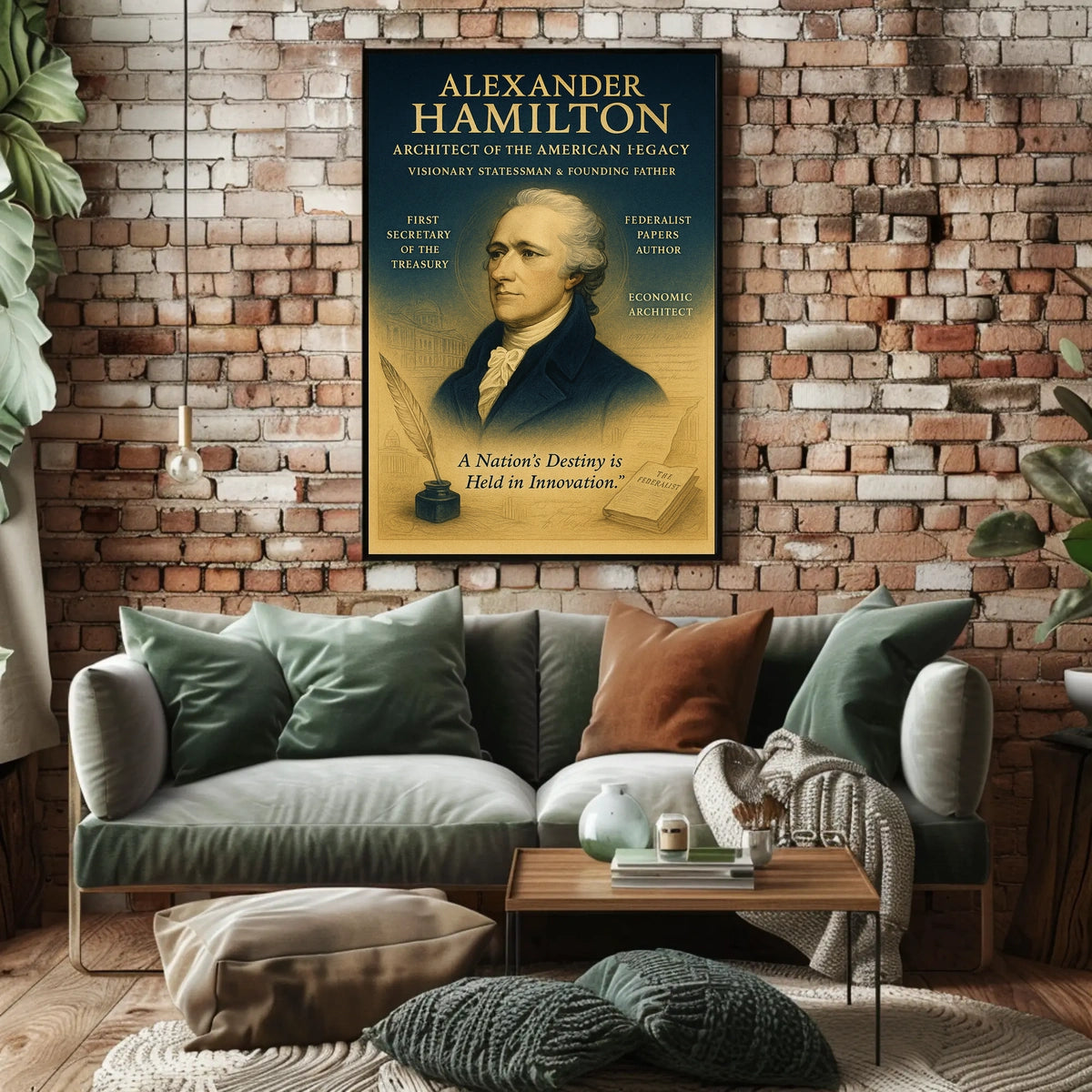 Alexander Hamilton Architect of the American Legacy Poster
