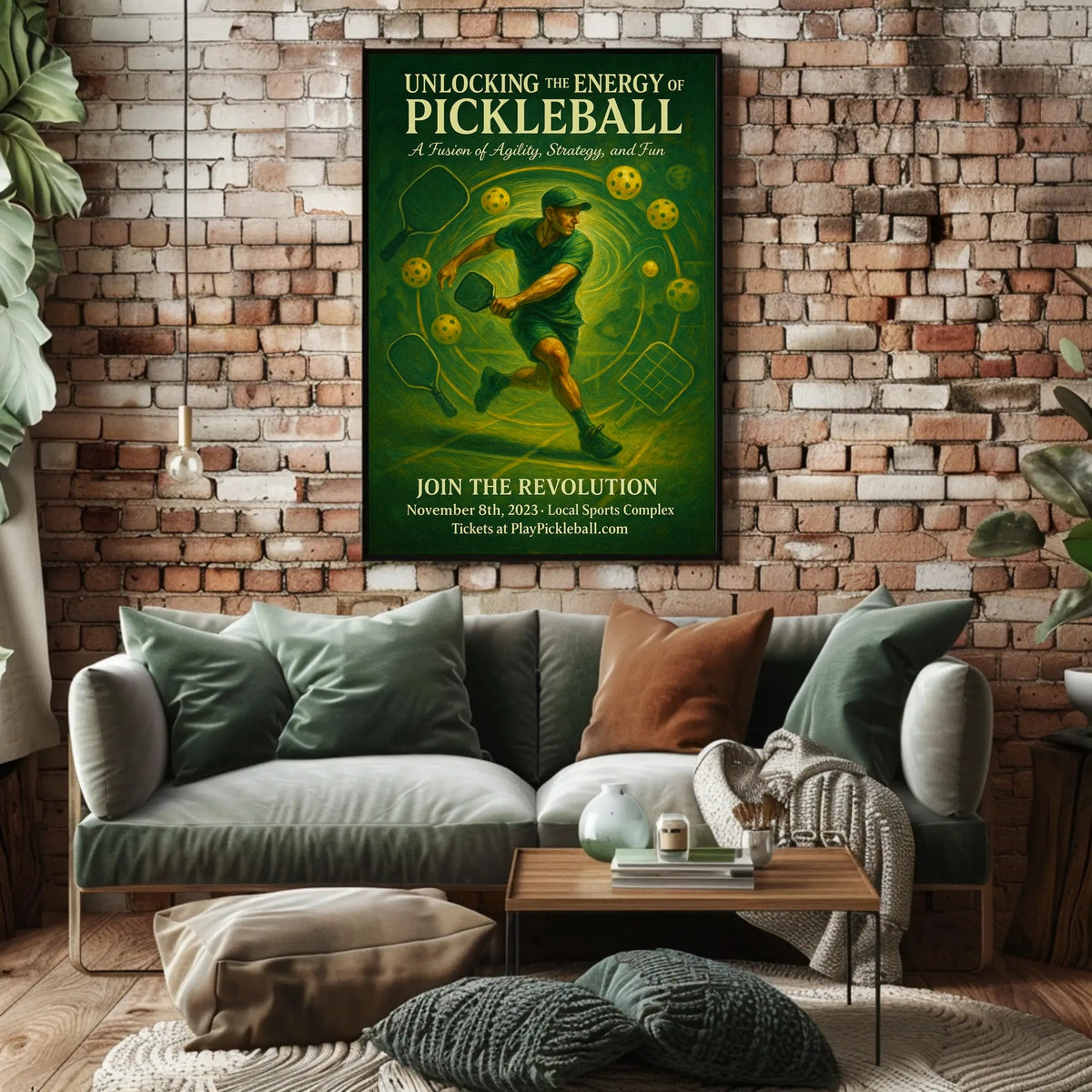 Unlocking the Energy of Pickleball Poster